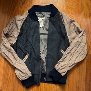 Vintage Bomber Jacket, Peacock Back Design